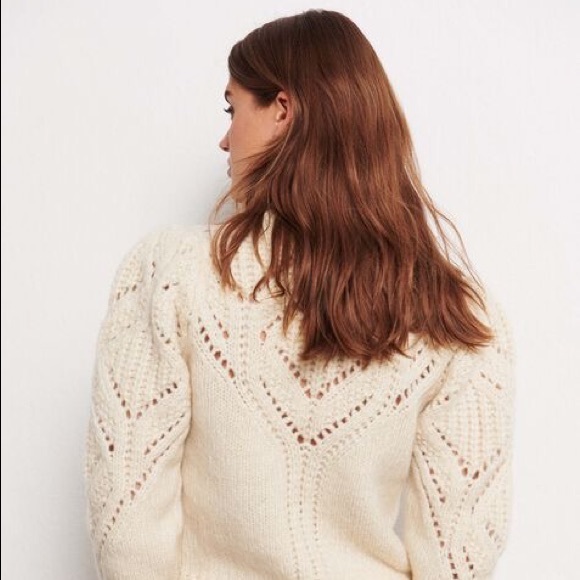 Ba&sh Sweater Pullover Ecru Cream - Picture 4 of 6